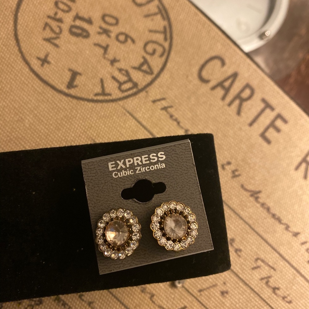 Cubic zirconium studs by Express